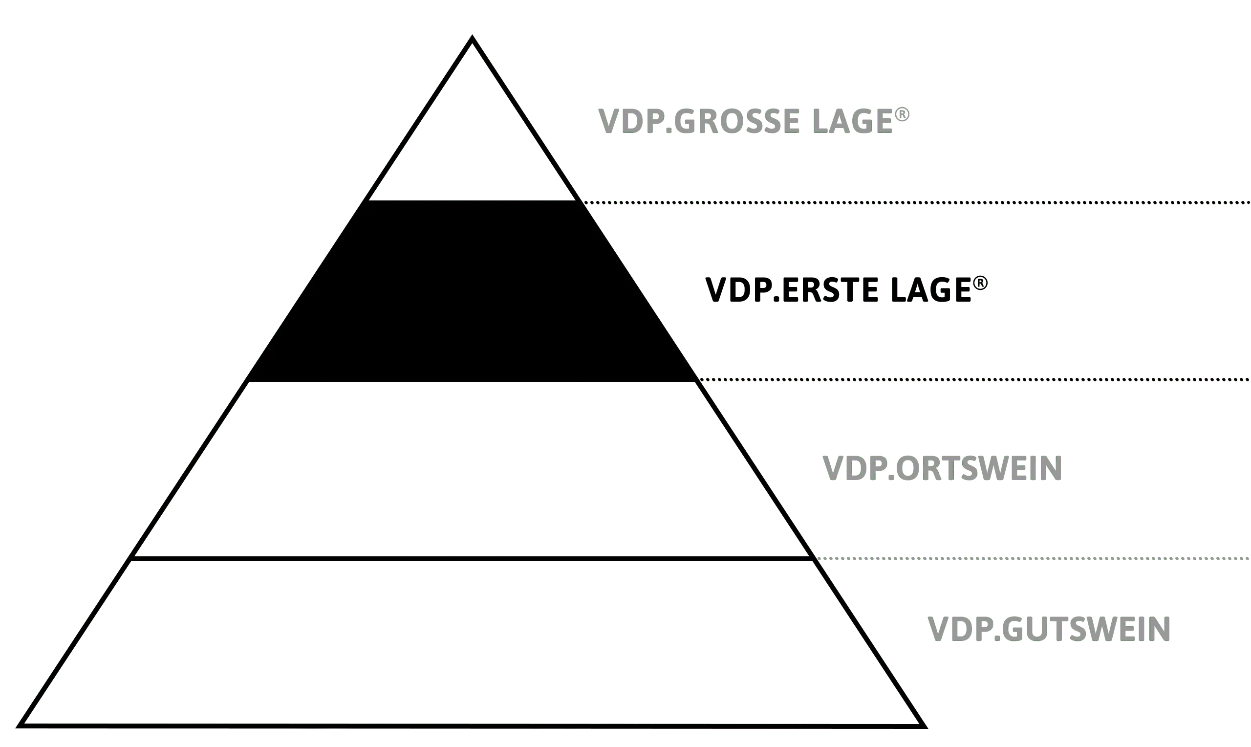 VDP Klassifikations-Pyramide VDP.ERSTE LAGE